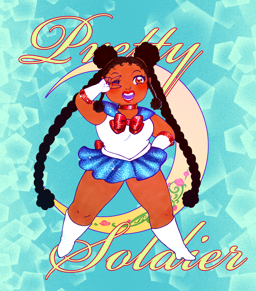 Pretty Soldier Halo Sticker