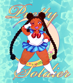 Pretty Soldier Halo Sticker