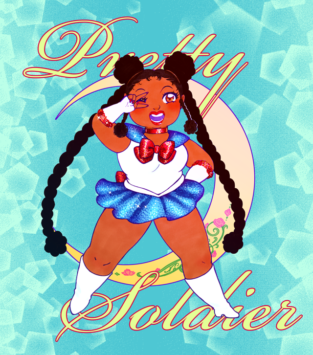 Pretty Soldier Halo Sticker